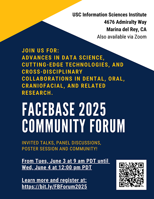 Flyer for 2025 FaceBase Community Forum