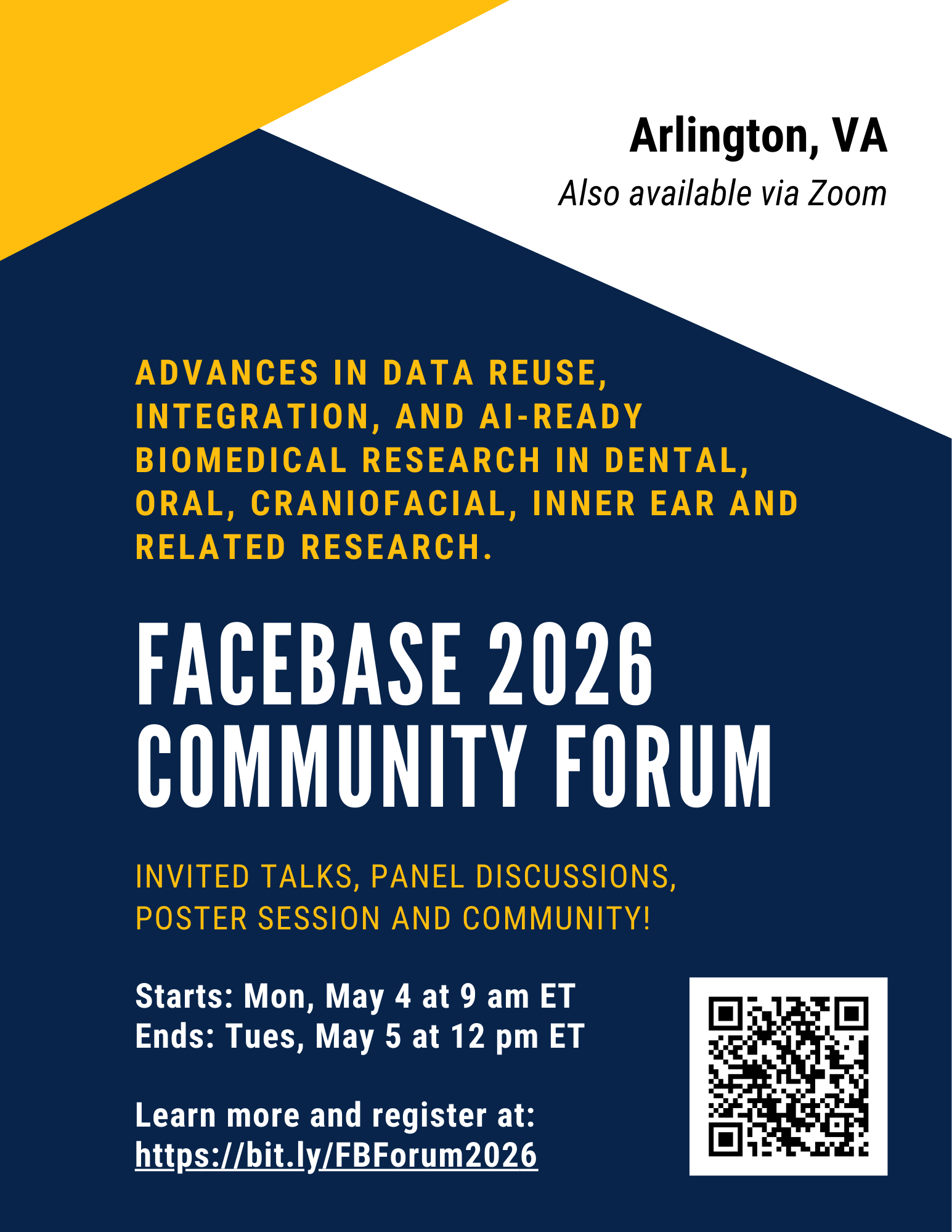 Register for the 2026 FaceBase Forum - Arlington, VA